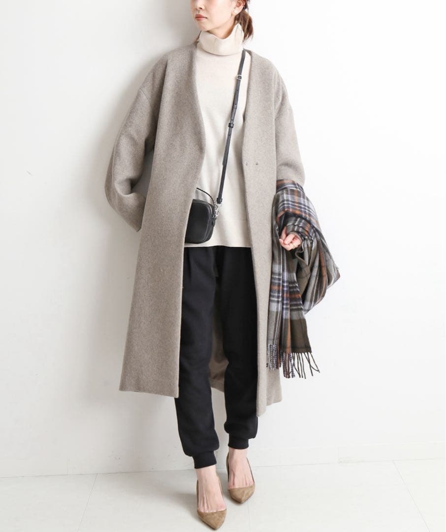 ☆ランラン☆イエナ 定価48,400円MANTECOノーカラーコート 34