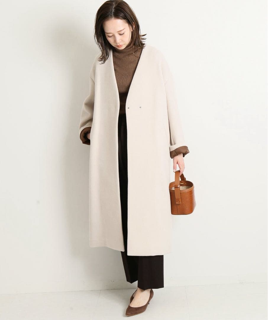 ☆ランラン☆イエナ 定価48,400円MANTECOノーカラーコート 34