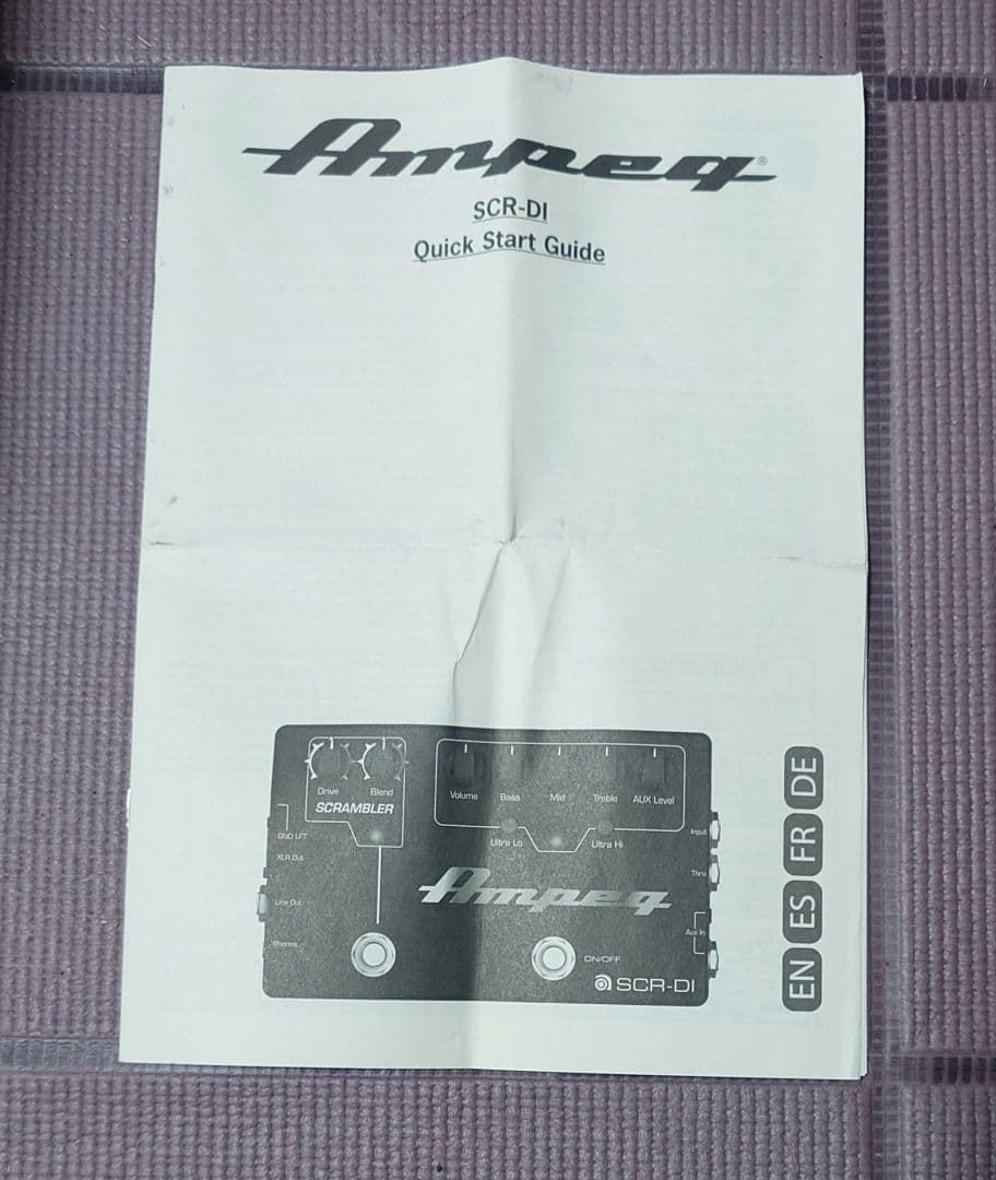 【24時間以内に発送可能】Ampeg SCR-DI アンペグ　ベース用プリアンプ