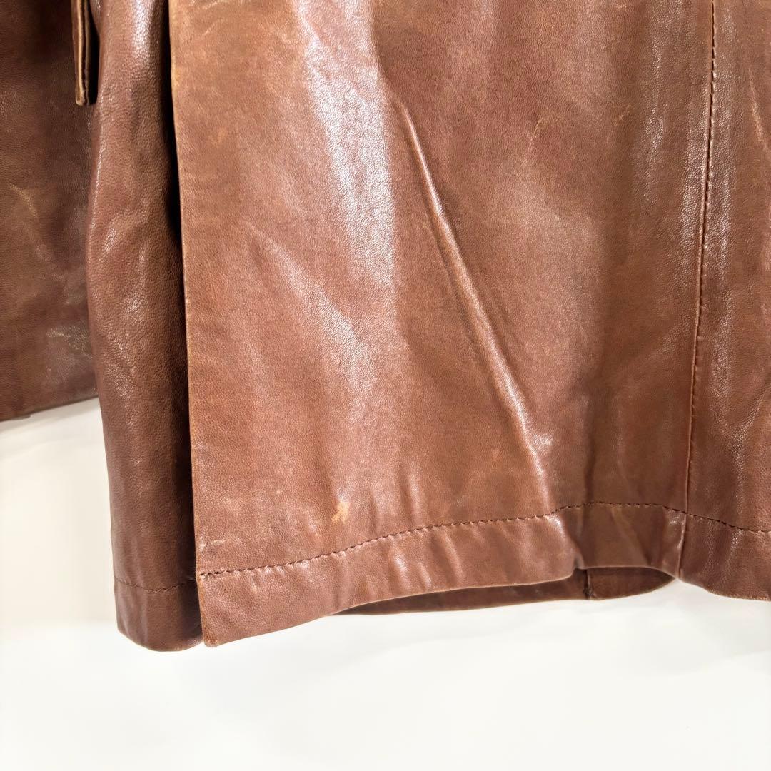 BURBERRY バーバリー ブラックレーベル ラムレザー ジャケット M 羊革