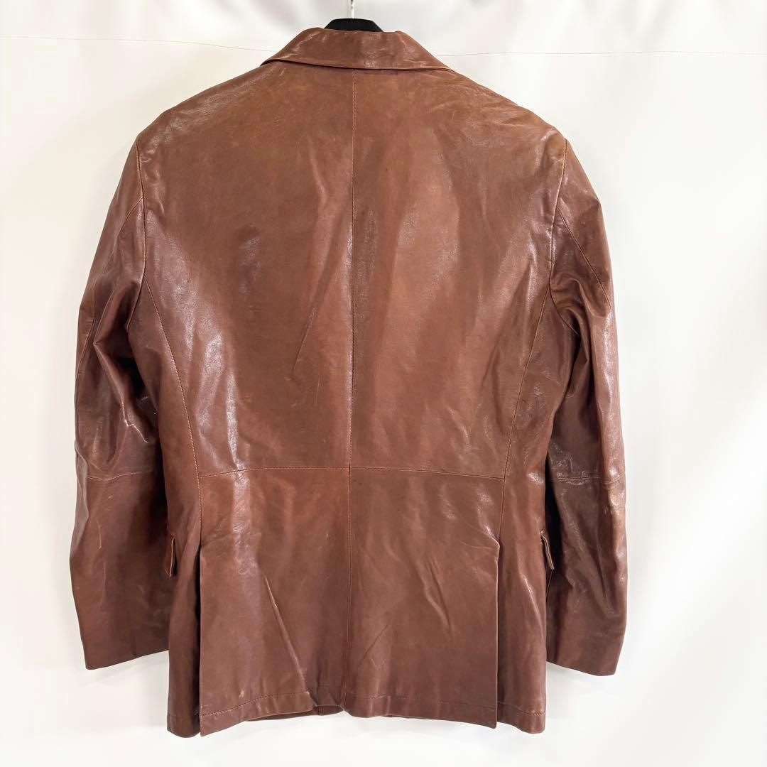BURBERRY バーバリー ブラックレーベル ラムレザー ジャケット M 羊革