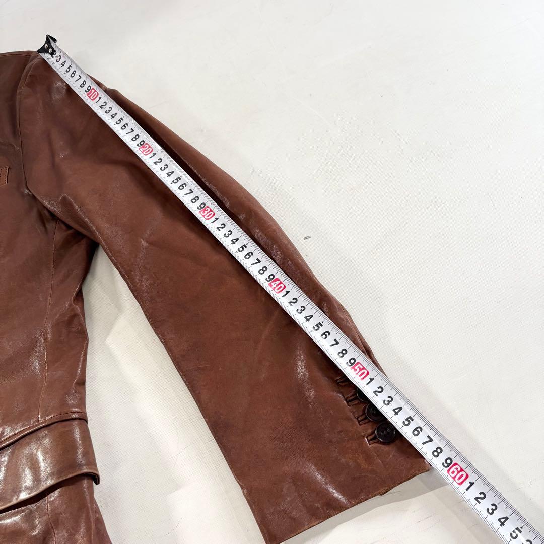 BURBERRY バーバリー ブラックレーベル ラムレザー ジャケット M 羊革