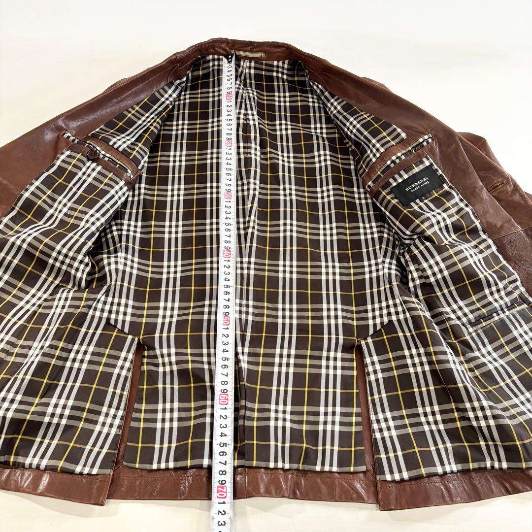 BURBERRY バーバリー ブラックレーベル ラムレザー ジャケット M 羊革
