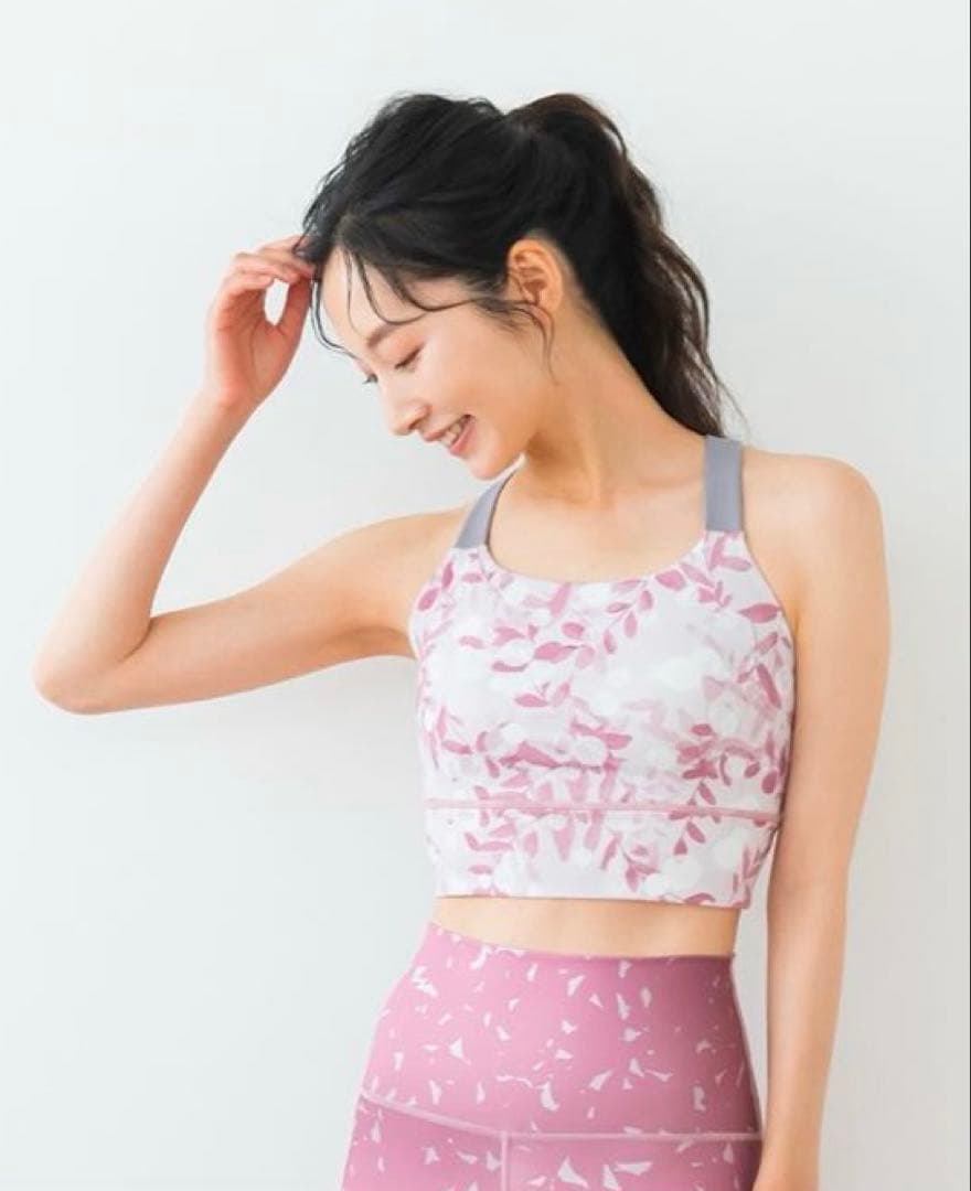 2度着用美品 リーフバッククロスブラトップ リーフパネルレギンス Sサイズセット