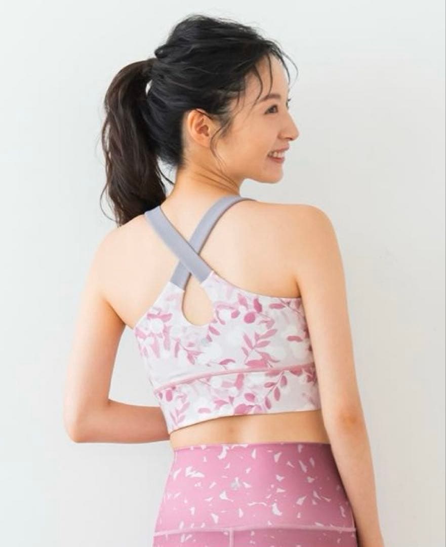 2度着用美品 リーフバッククロスブラトップ リーフパネルレギンス Sサイズセット