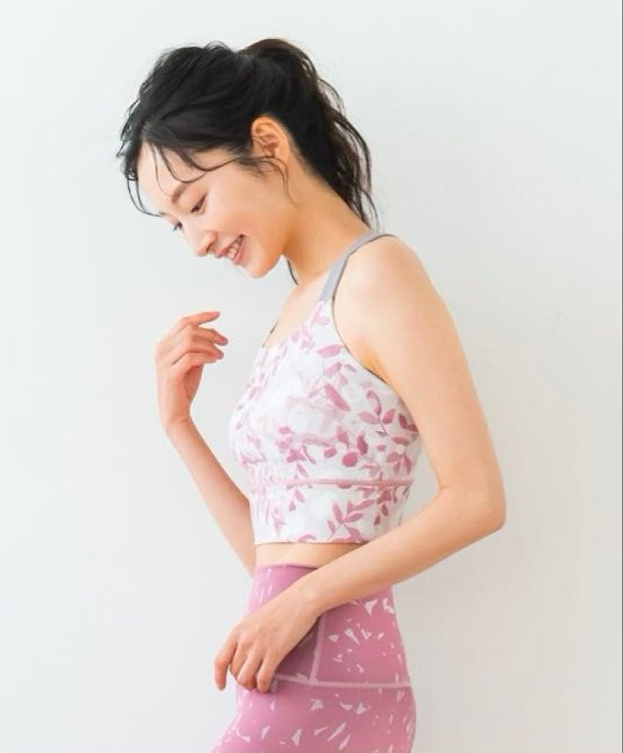 2度着用美品 リーフバッククロスブラトップ リーフパネルレギンス Sサイズセット