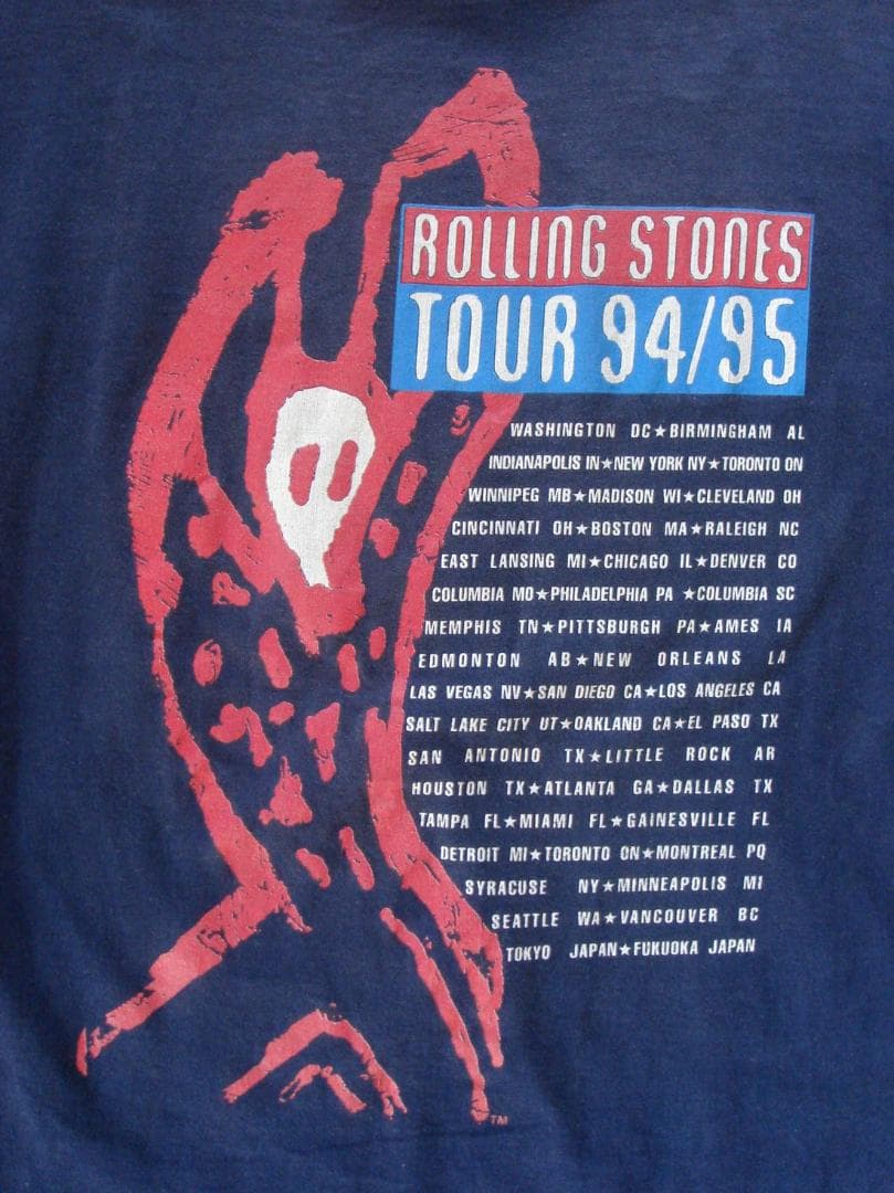THE ROLLING STONES ヴィンテージ 94/95 Tシャツ
