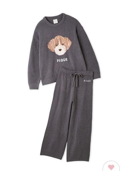 【限定】ジェラート ピケ / メレンゲDOG ジャガードプルオーバー＆パンツ