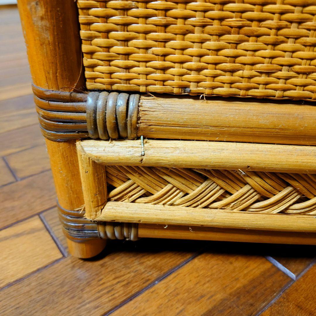 【ラタンチェスト】籐家具 昭和レトロ ヴィンテージ アンティーク