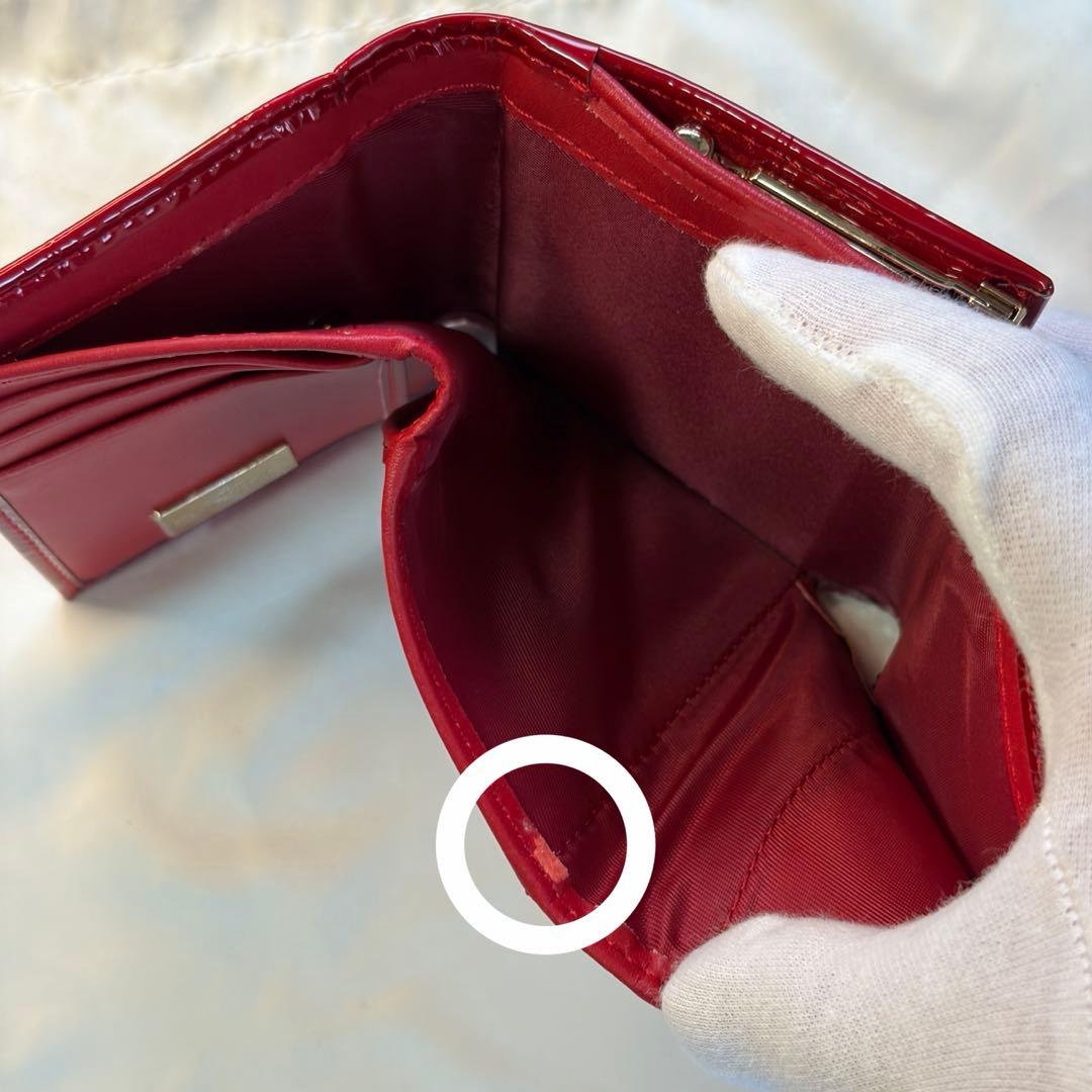 【未使用】Vivienne Westwood 三つ折財布 エナメル ガマ口