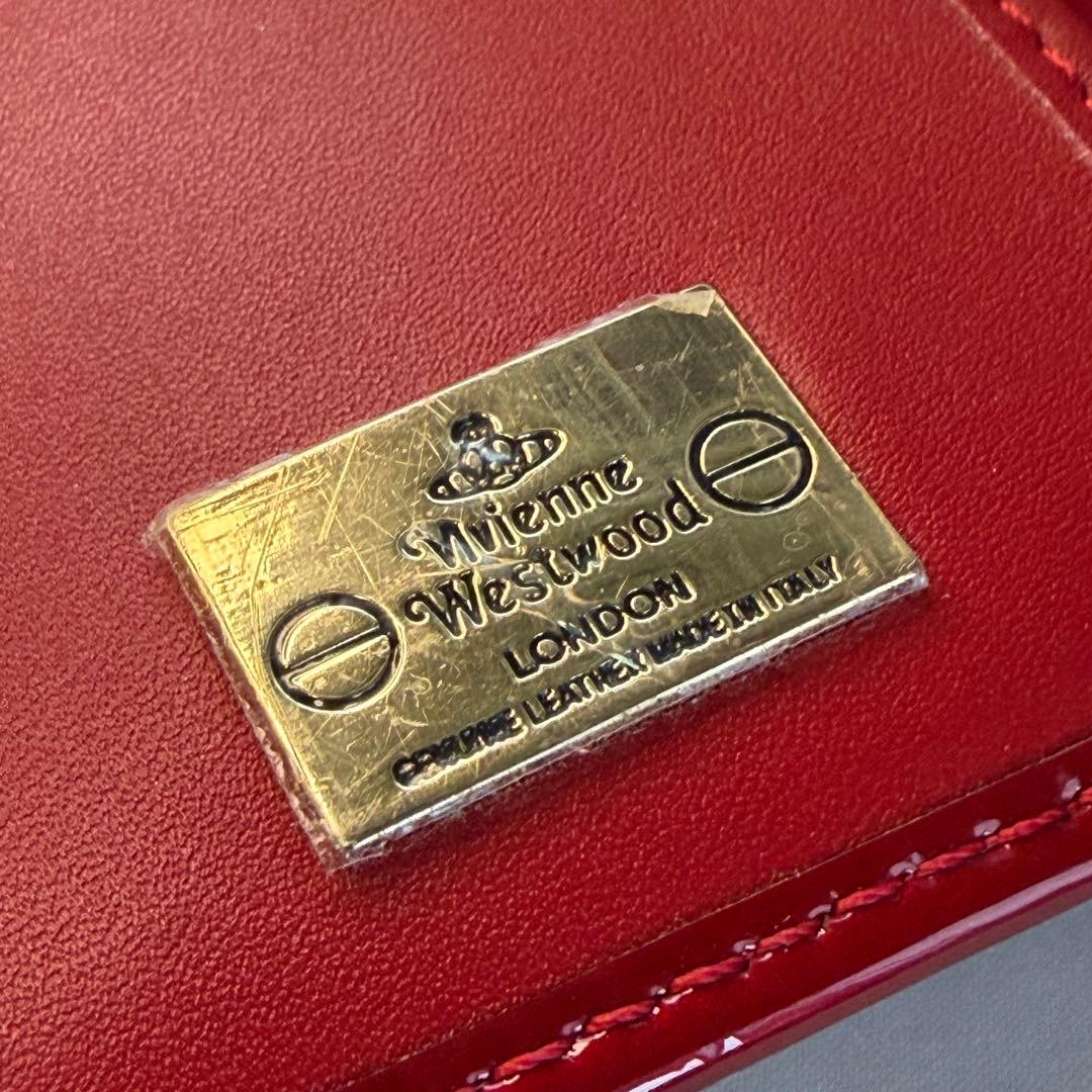 【未使用】Vivienne Westwood 三つ折財布 エナメル ガマ口