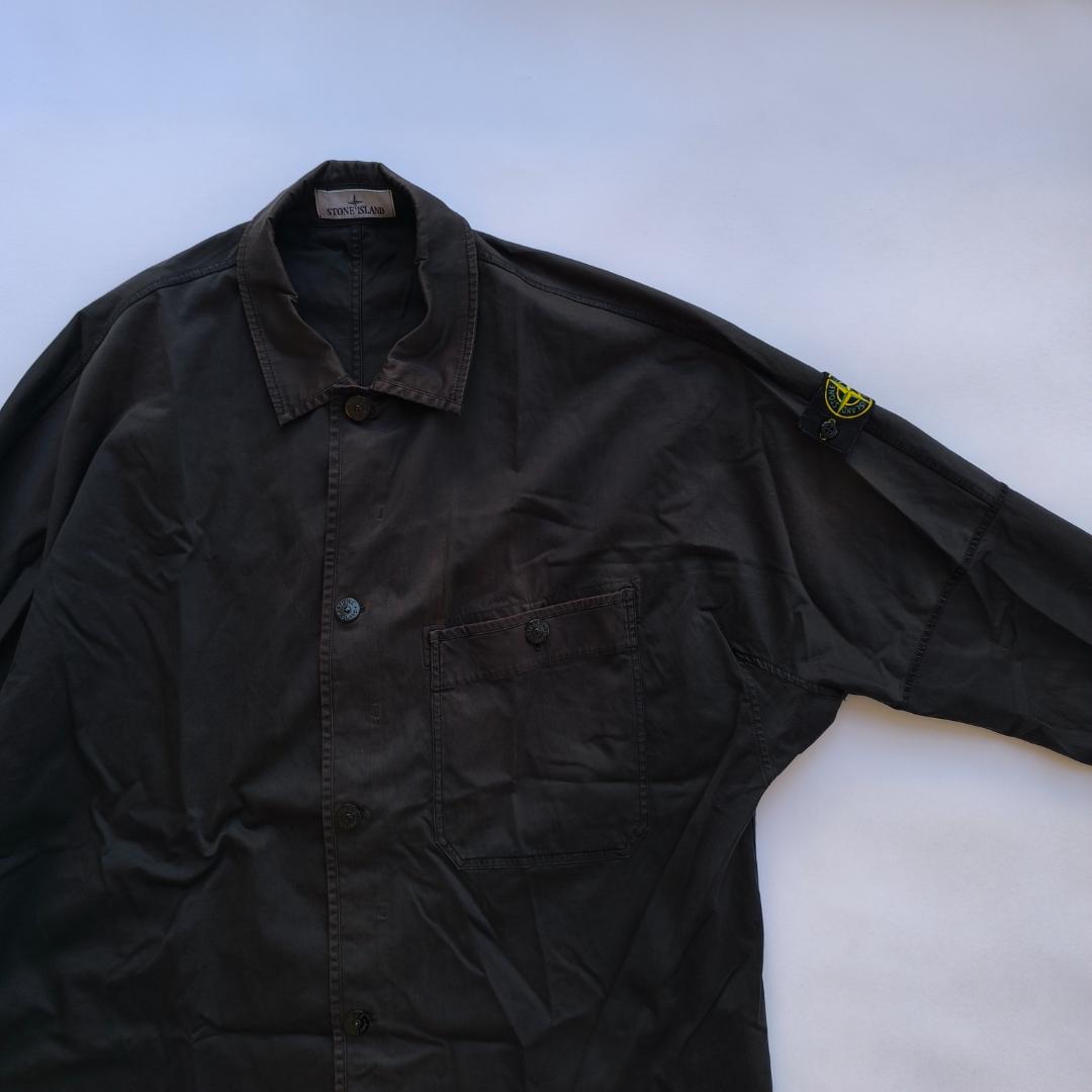 STONE  22AW ガーメントダイ カバーオールシャツ XL