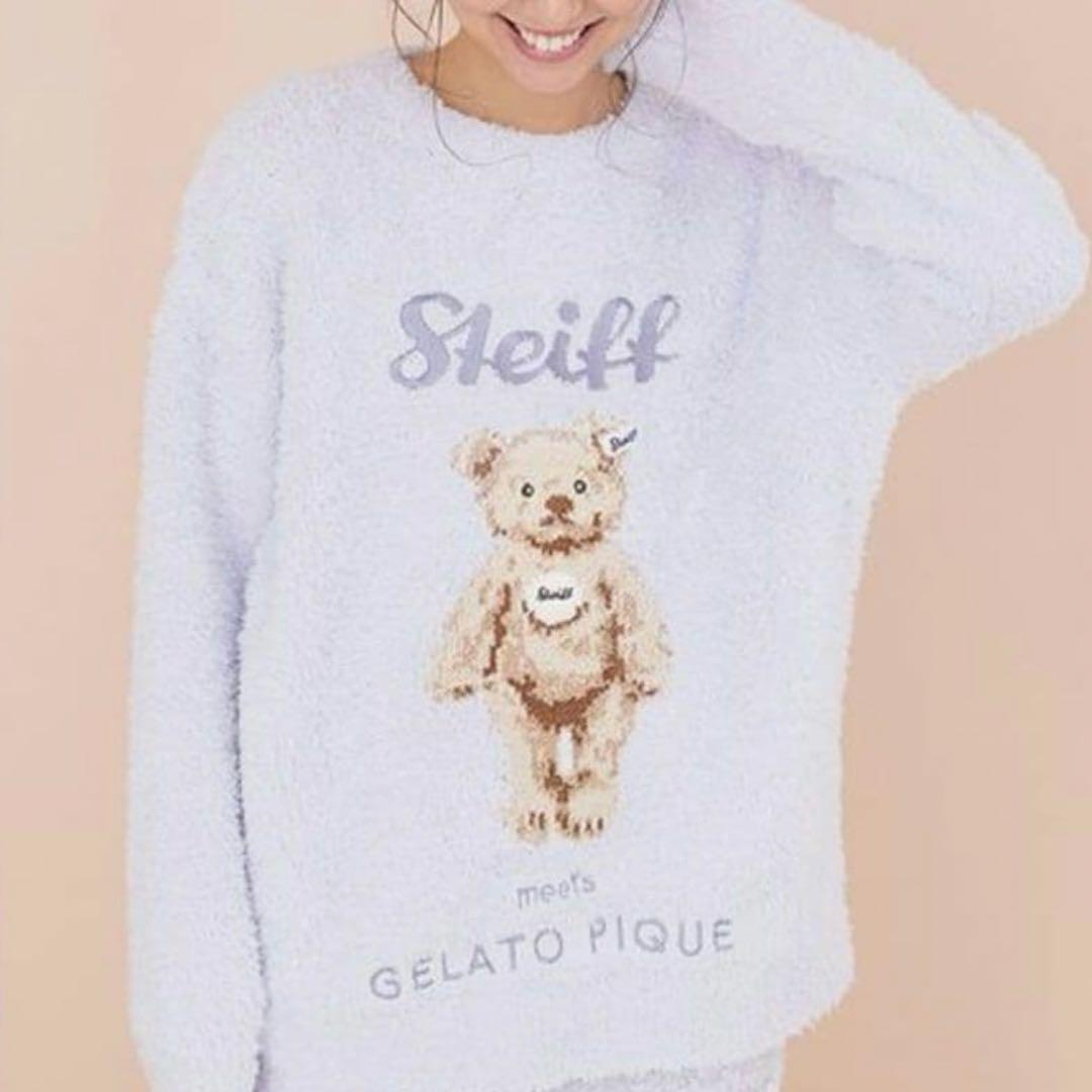 Steiff meets GELATO PIQUE ルームウェアプルオーバー