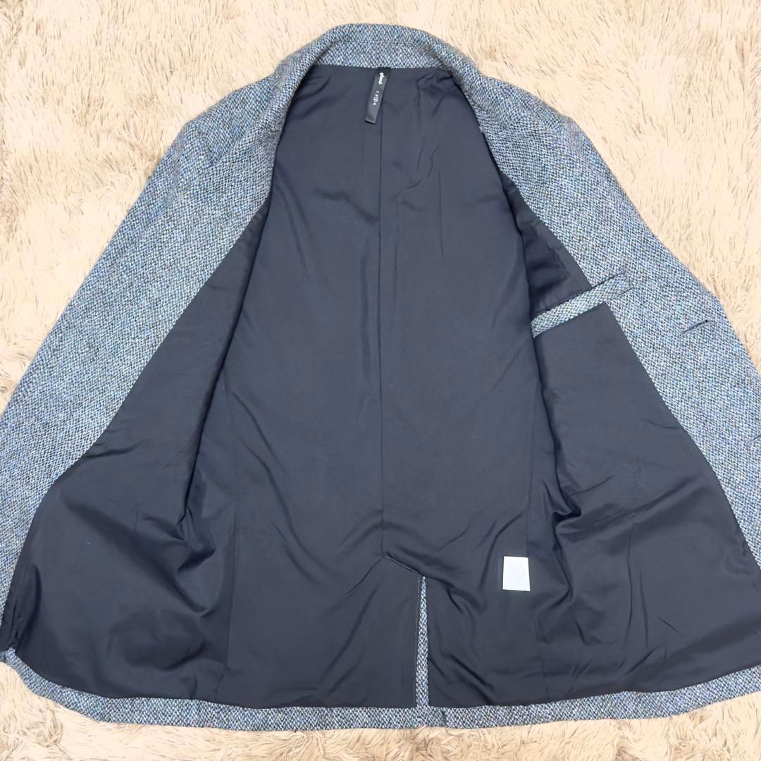 極美品✨ glamb グラム テーラードジャケット 銀ボタン ツイード 総柄