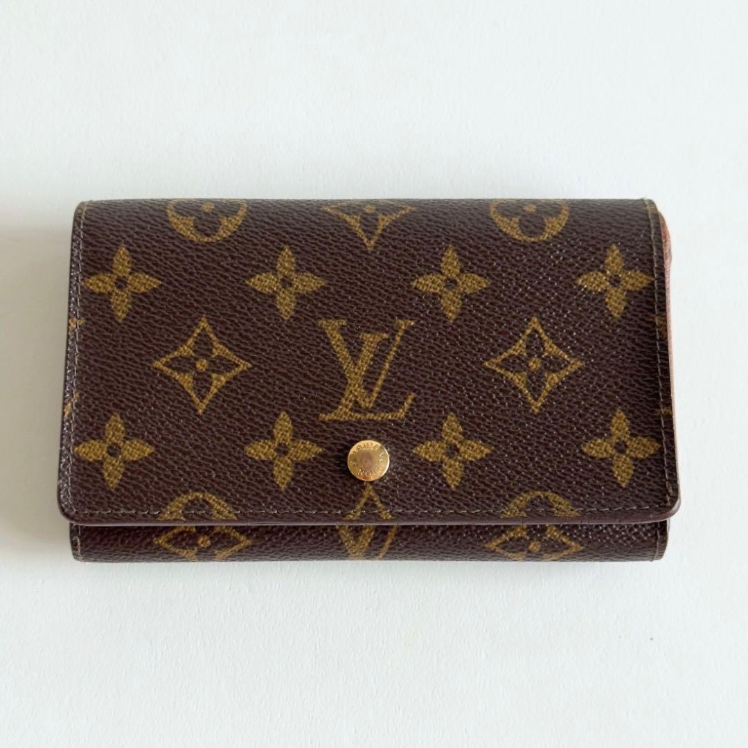 Louis Vuitton モノグラム ポルトモネビエトレゾール二つ折り財布