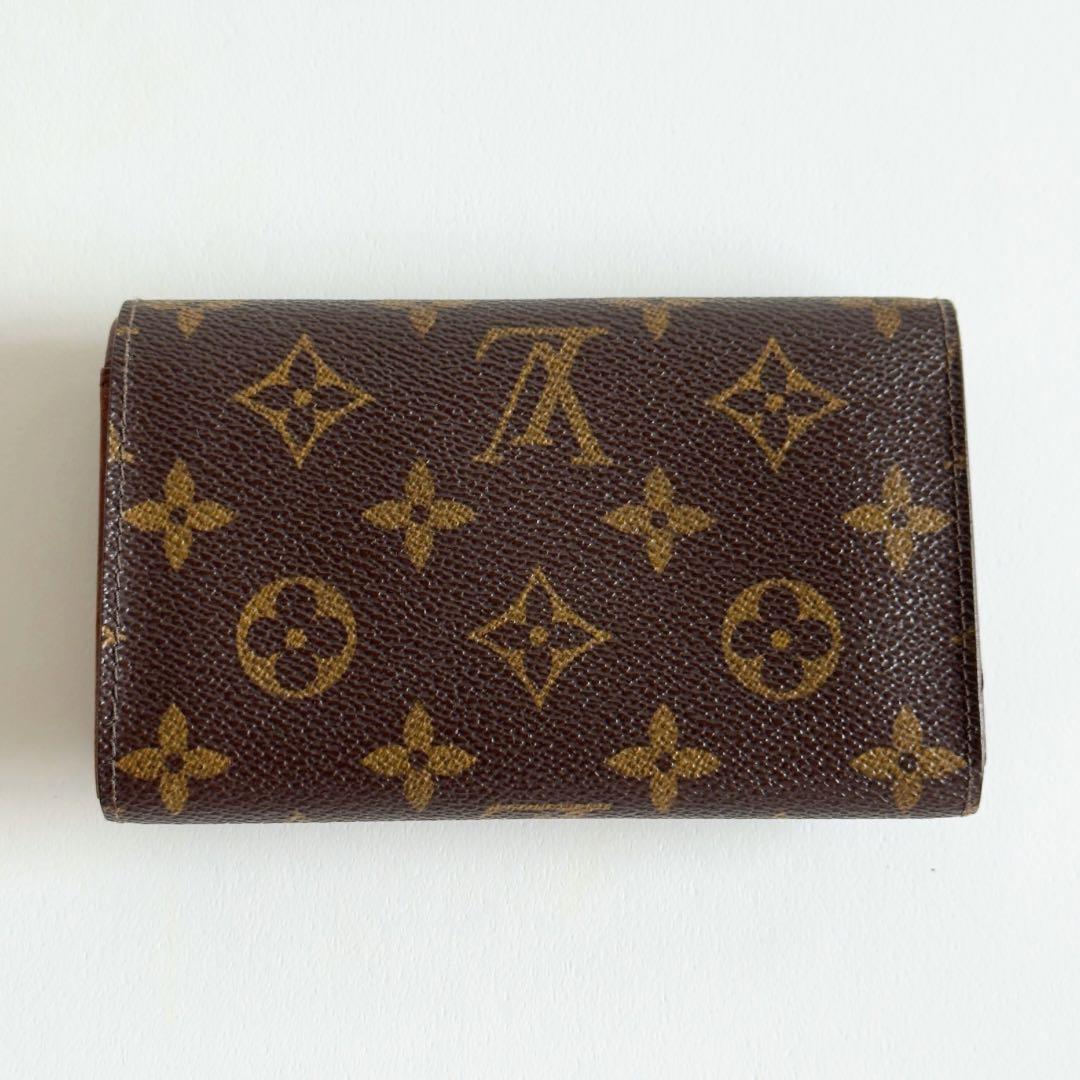 Louis Vuitton モノグラム ポルトモネビエトレゾール二つ折り財布