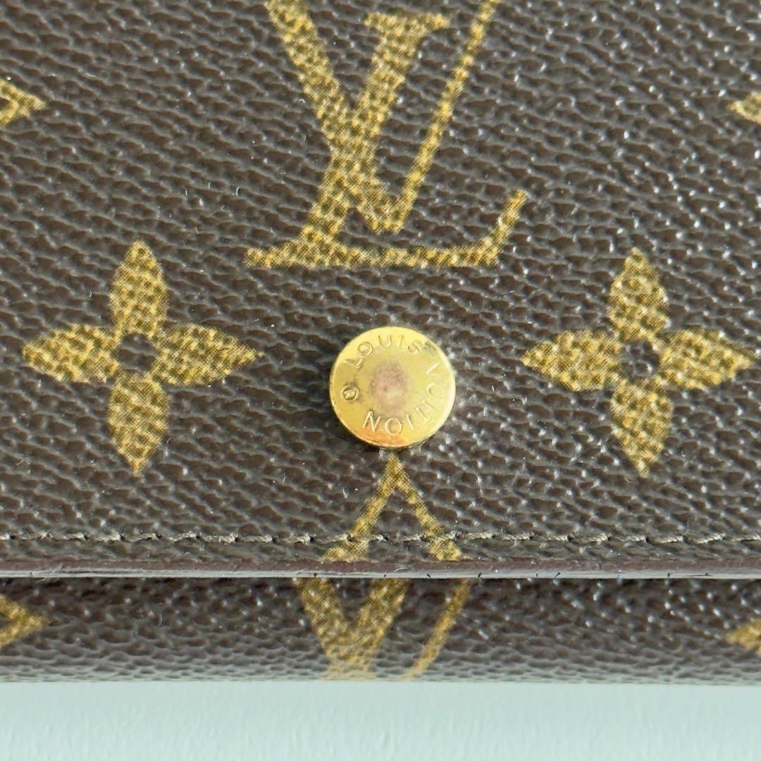 Louis Vuitton モノグラム ポルトモネビエトレゾール二つ折り財布
