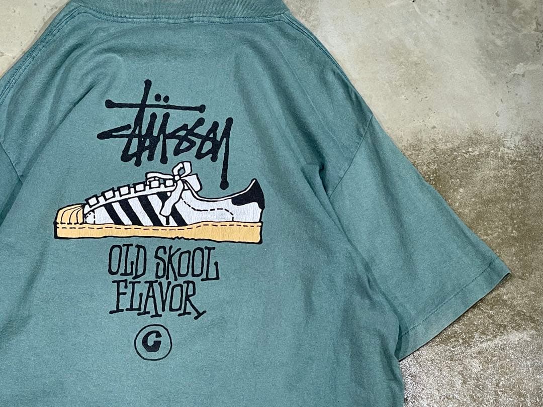 トップス 90s old stussy old skool Flavor T-shirt