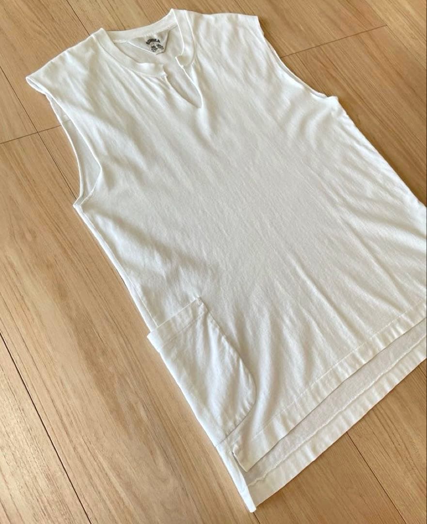 SUNSEA サンシー　Cut Off Sleeveless T/Size 2