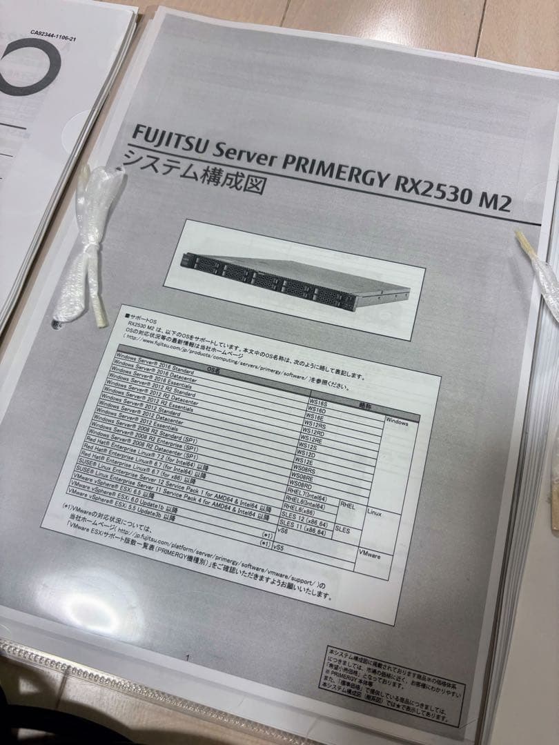 PRIMERGY RX2530M2 PCサーバー