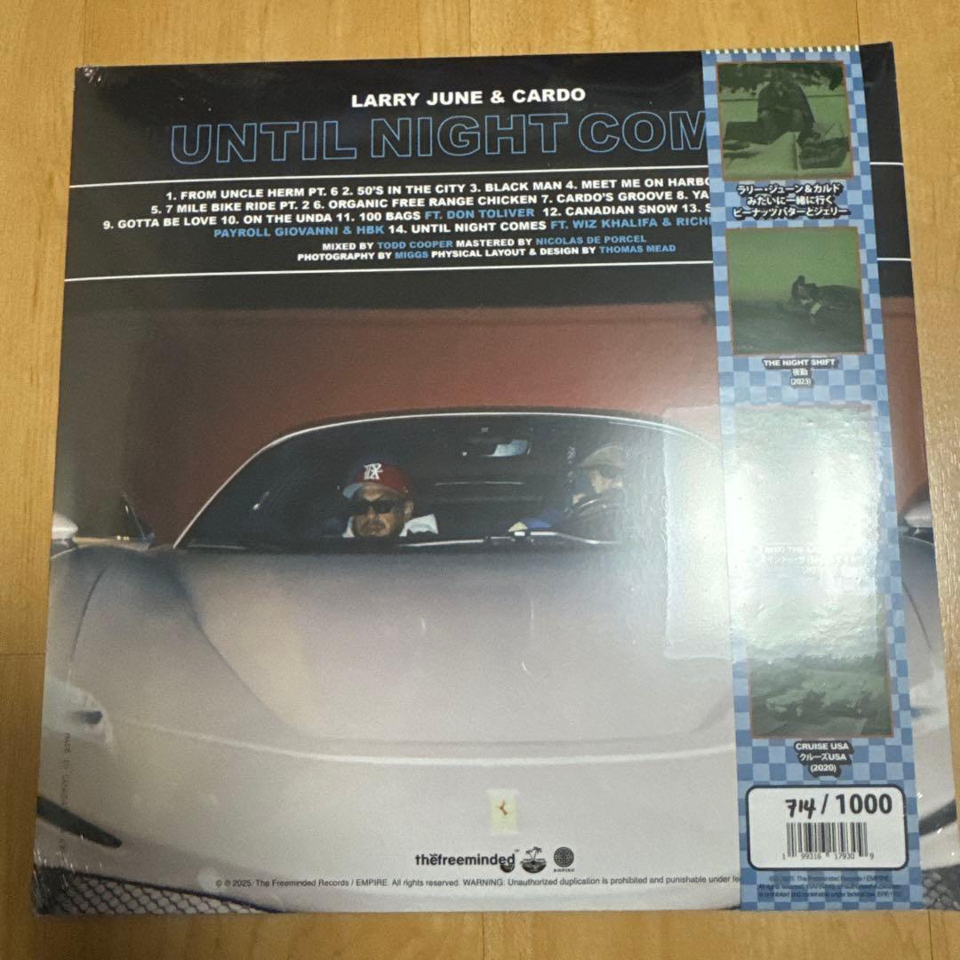 限定オビLarry June & Cardo Until Night Comes