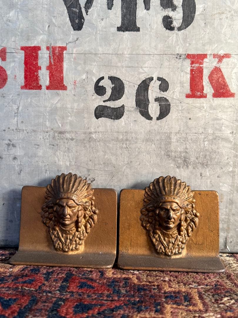 アンティーク雑貨 Indian Bookend