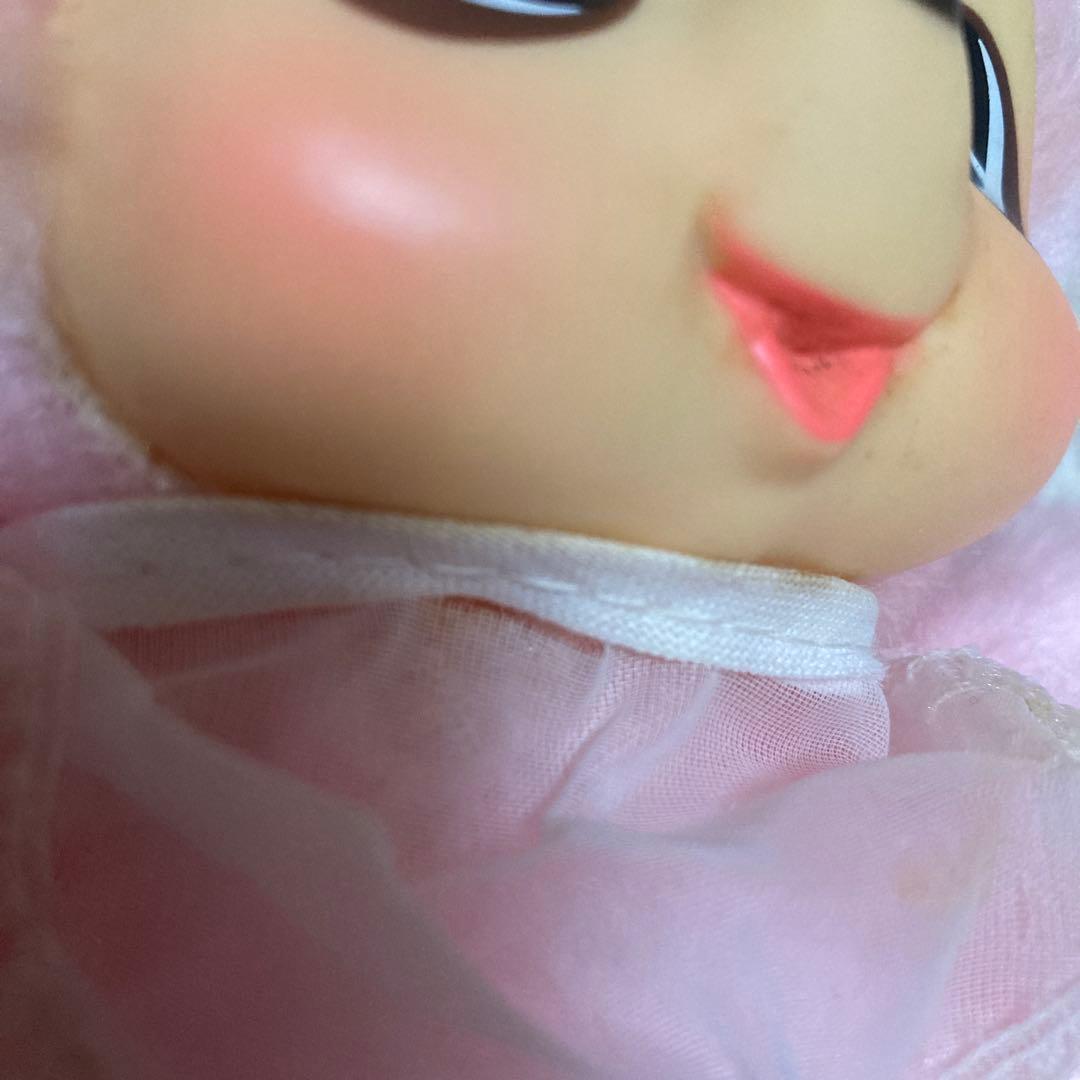 昭和レトロ　メーカー名不明　モンチッチ風　ぬいぐるみ　ウサギ　②