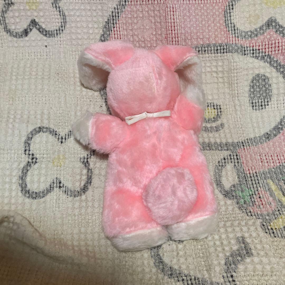 昭和レトロ　メーカー名不明　モンチッチ風　ぬいぐるみ　ウサギ　②