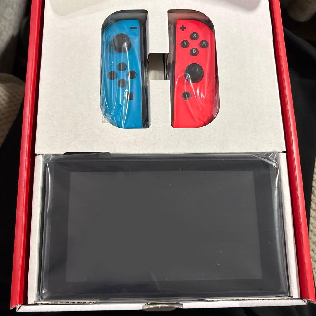 【新品未使用】Nintendo Switch 本体 青/赤 Joy-Con付き