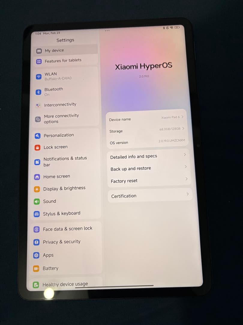 Xiaomi Pad 6 6+128GB 中国版
