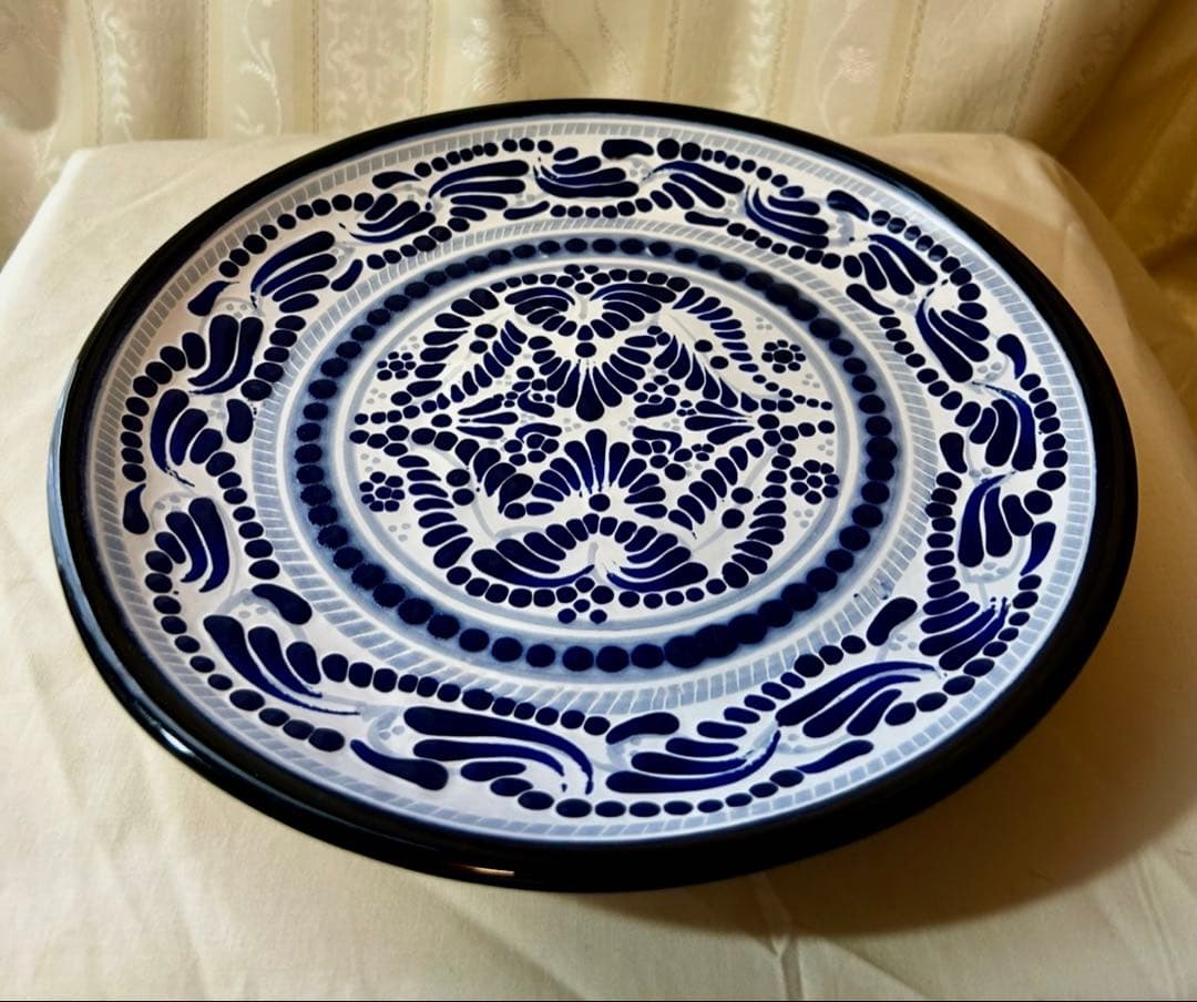 メキシコ　タラベラ焼き　大皿1