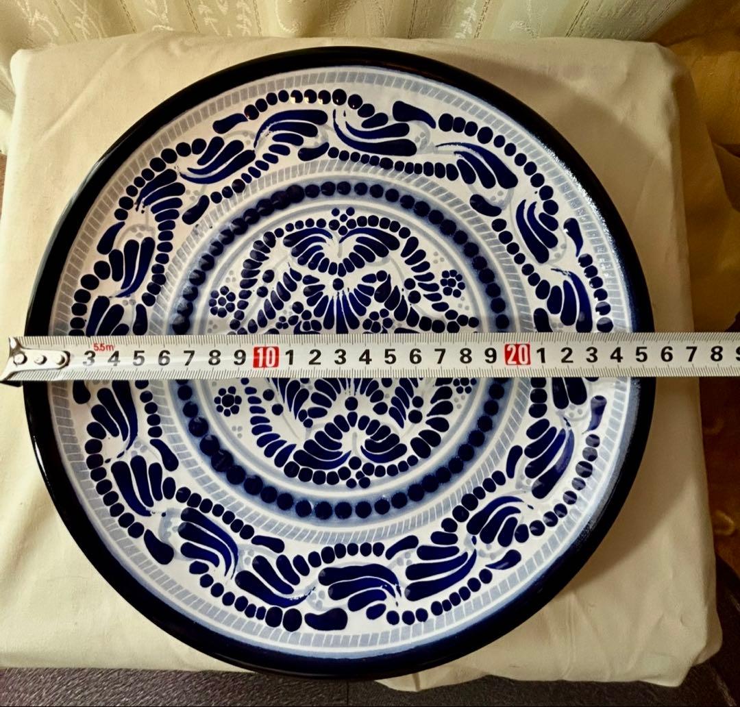 メキシコ　タラベラ焼き　大皿1