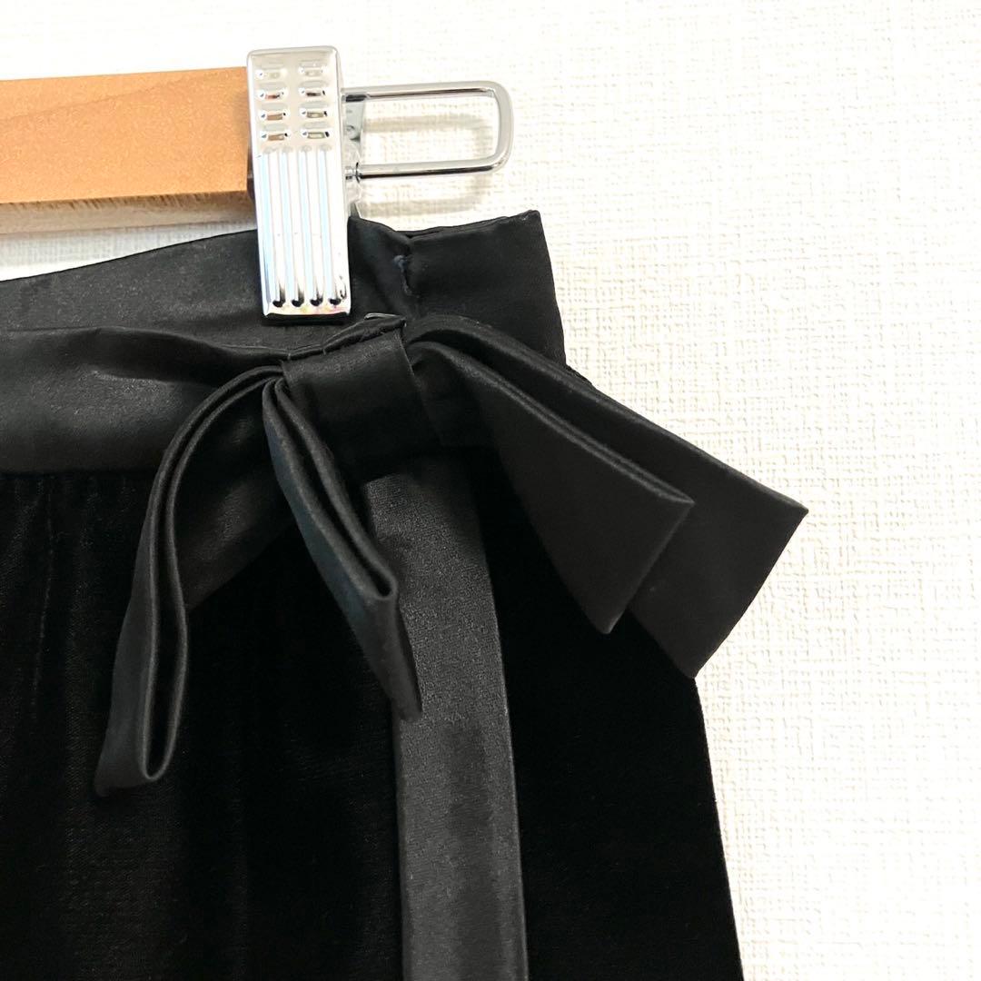 フィービー期　OLD CELINE ベルベット　ラップスカート　ベルベットリボン