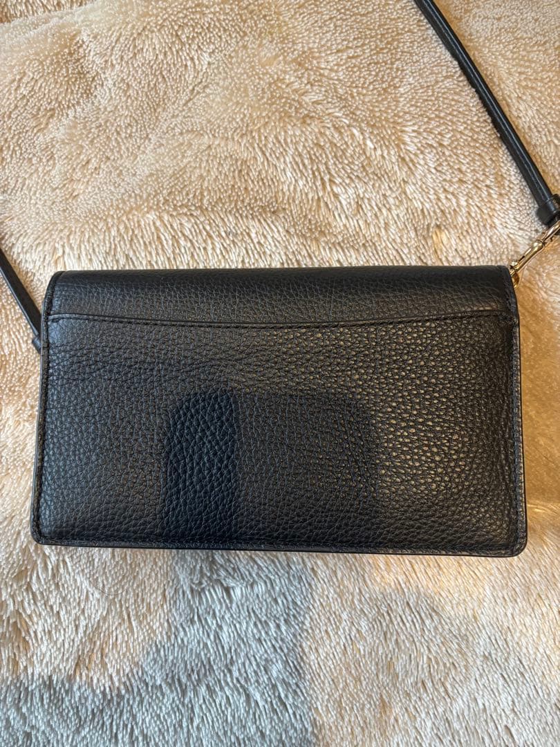 COACH ブラックレザー クロスボディバッグ