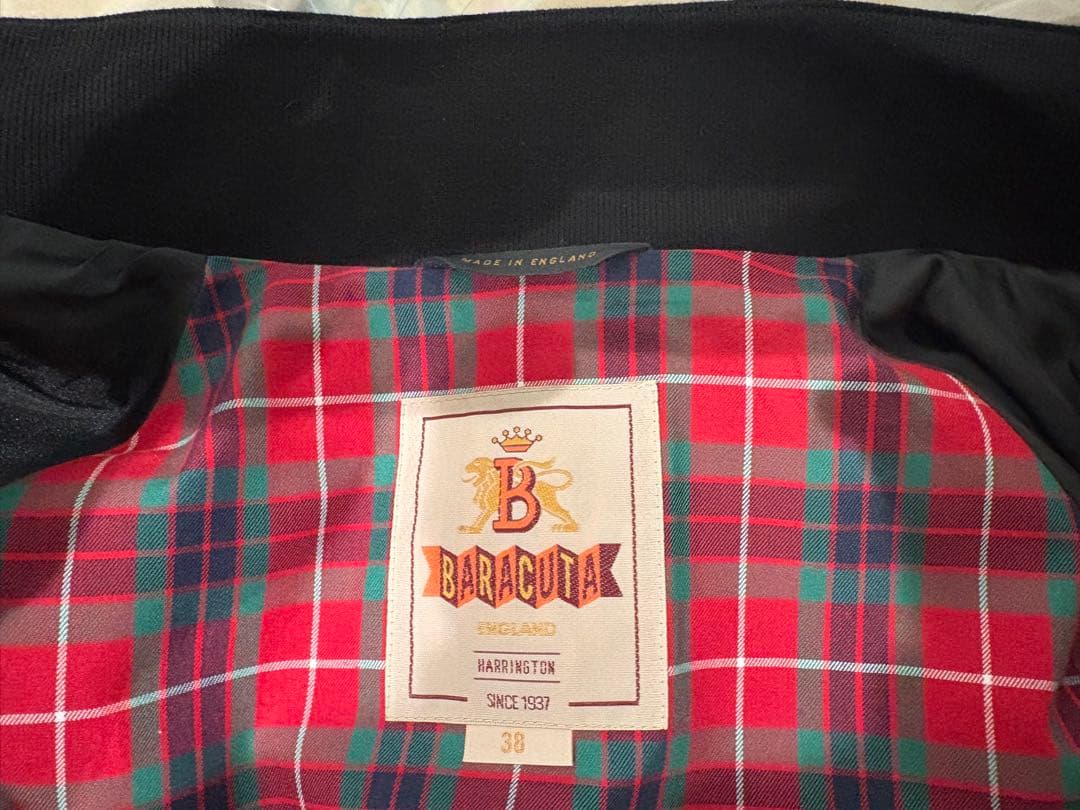 【新品】BARACUTA G9 ハリントンジャケット38 ブラック