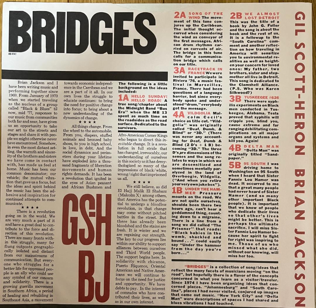 洋楽 Gil Scott-Heron & Brian Jackson - Bridge