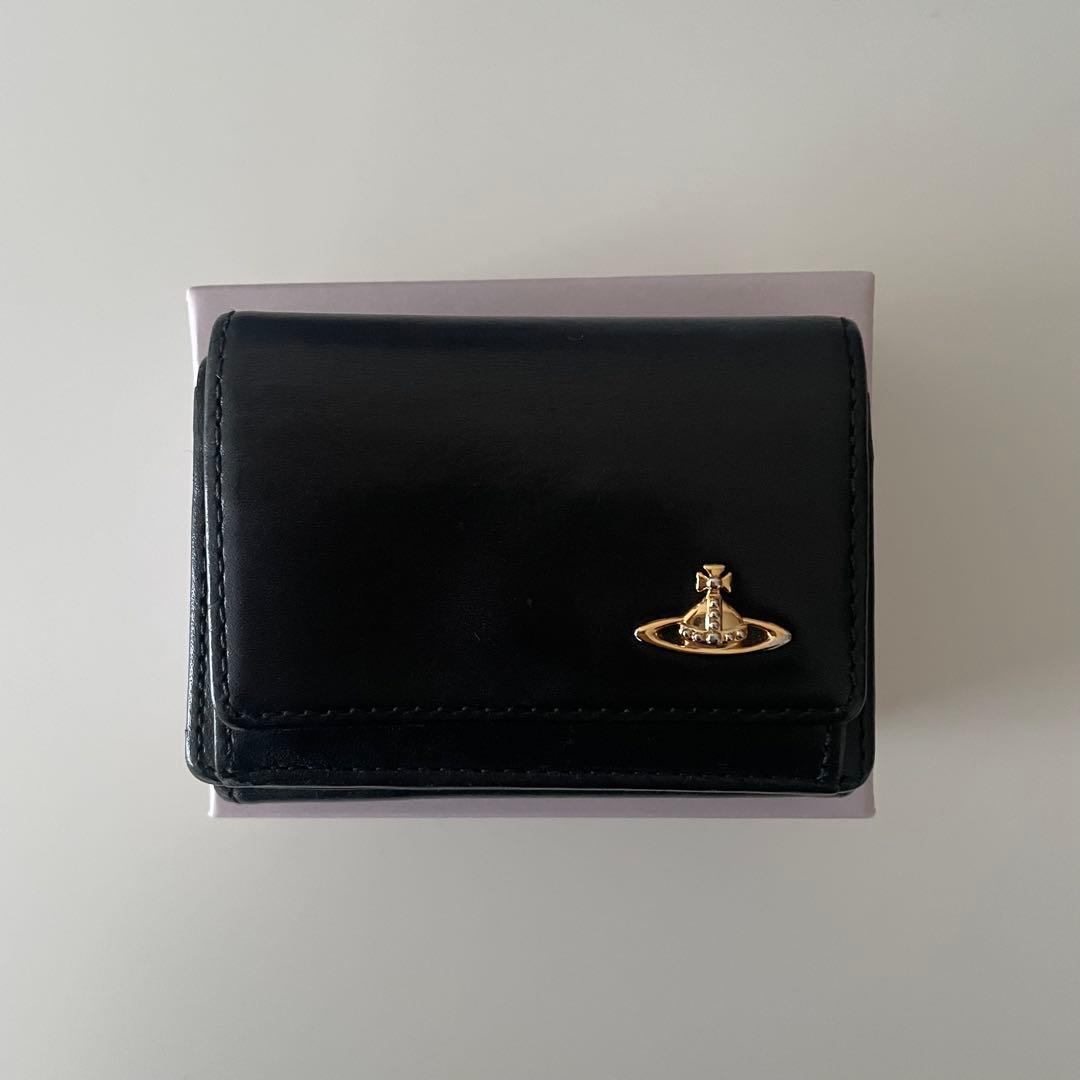 Vivienne Westwood 黒 三つ折り財布