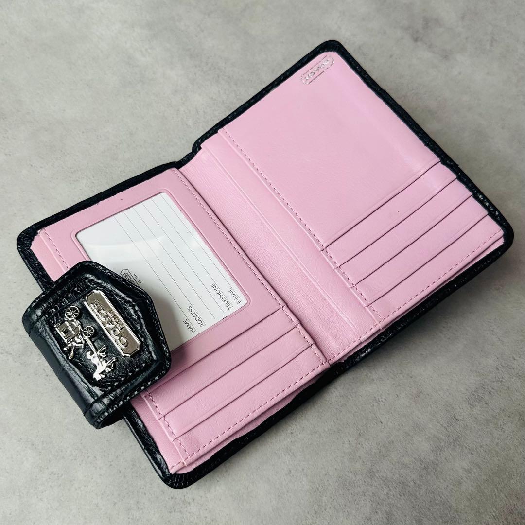 小物 Y2K COACH Madison Bifold wallet BLACK