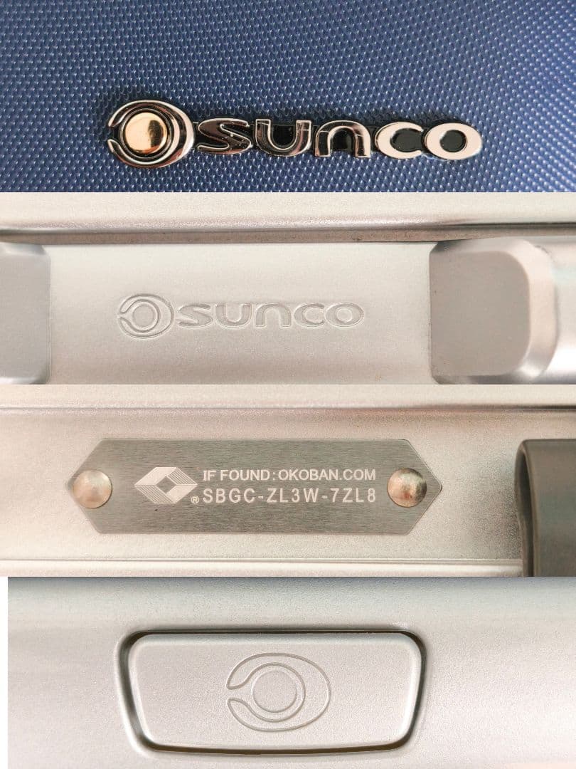 【廃盤 希少】SUNCO キャリーケース 軽量 TSAロック 日本製 4輪 鍵
