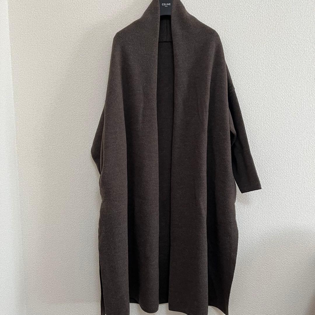 【美品】MUSE ドゥーズィエムクラス ウール ロング ガウンコート