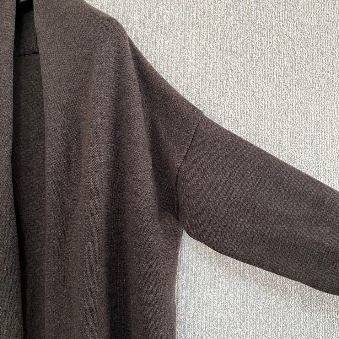 【美品】MUSE ドゥーズィエムクラス ウール ロング ガウンコート