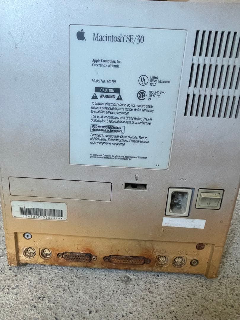 【希少品】Apple Macintosh SE30