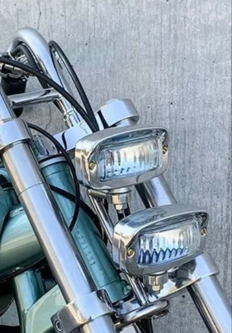 バイクヘッドライト スクエア 角目ヘッドライト