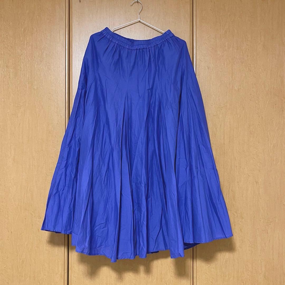 【極美品】mizuiro ind ボリュームフレアスカート　ブルー