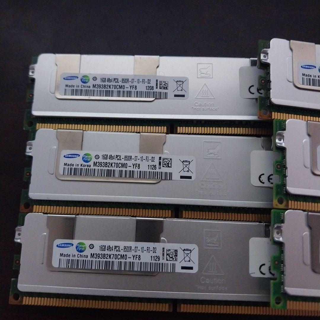 総合96GB、 Samsung 16GB DDR3 メモリ 6枚セット
