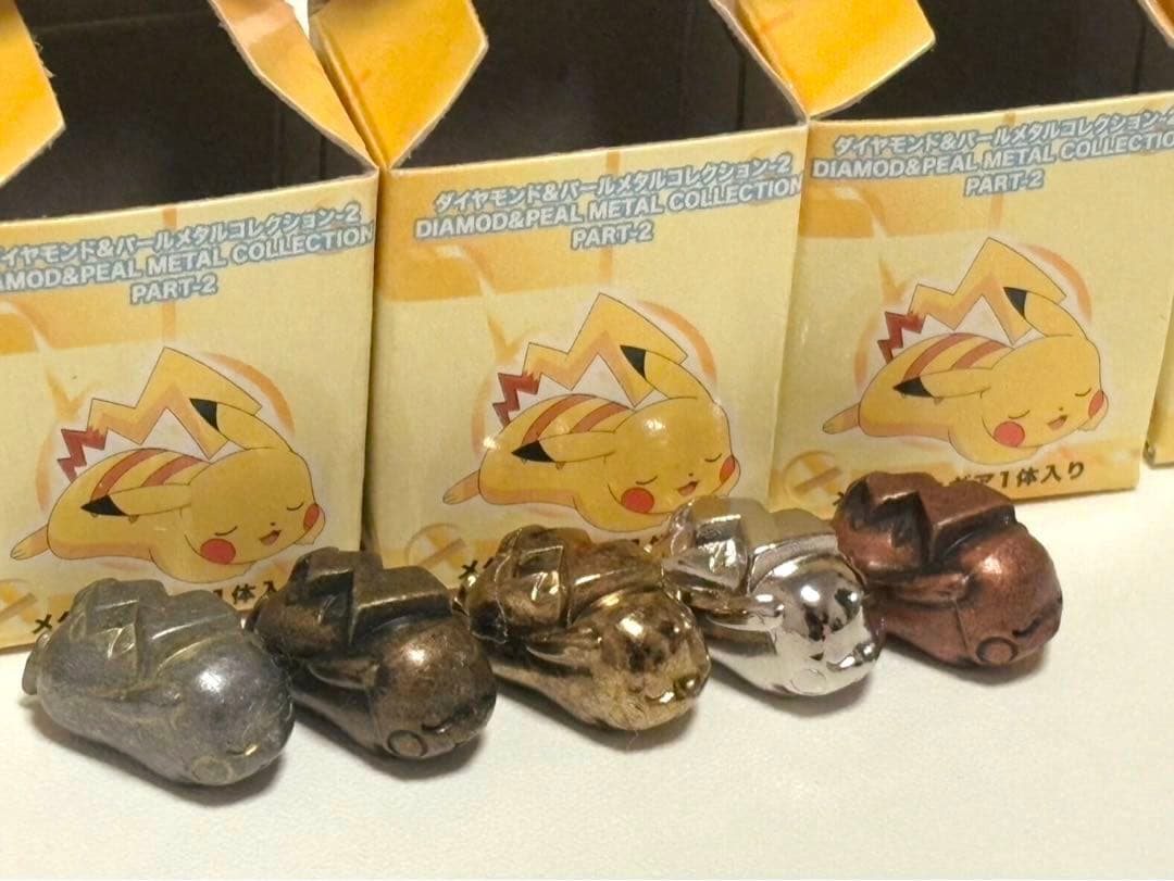 d*7様 【激レア/箱付】ポケモン メタルコレクション ピカチュウ 全5色コンプ