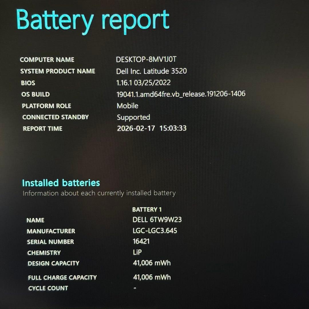 Windowsノート本体 07.Latitude3520 / i5-11/ 16GB/ 512GB