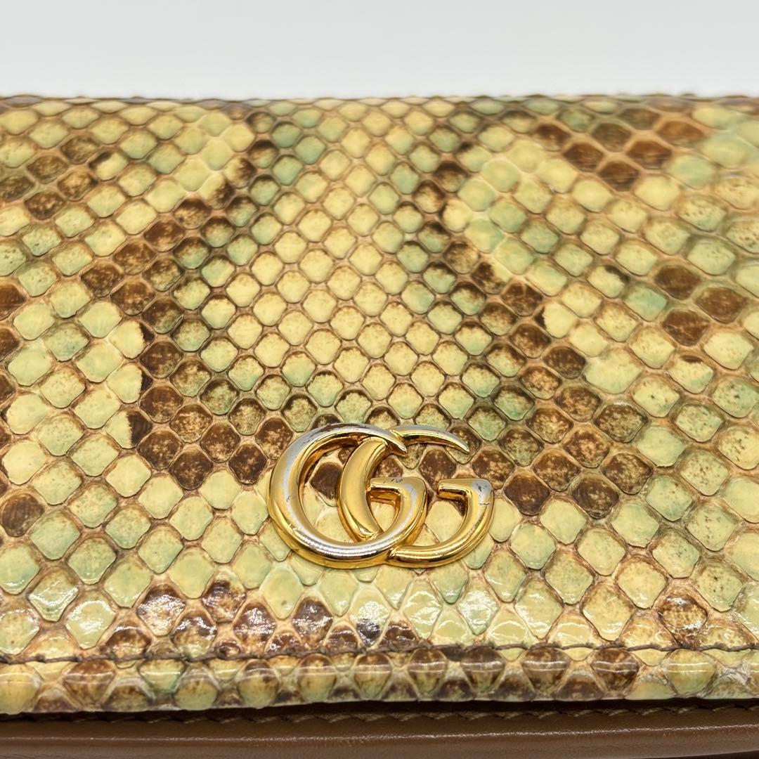 【勝利の微笑み】GUCCI グッチ 2つ折り財布 456126