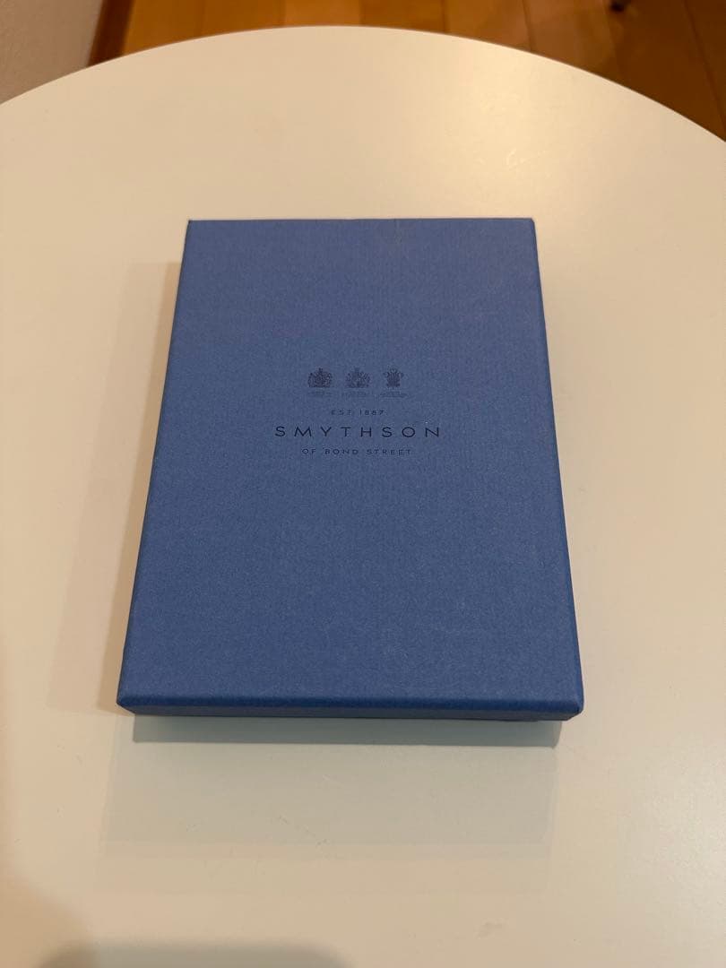 【新品・未使用】SMYTHSON パナマノート 黒レザー金縁