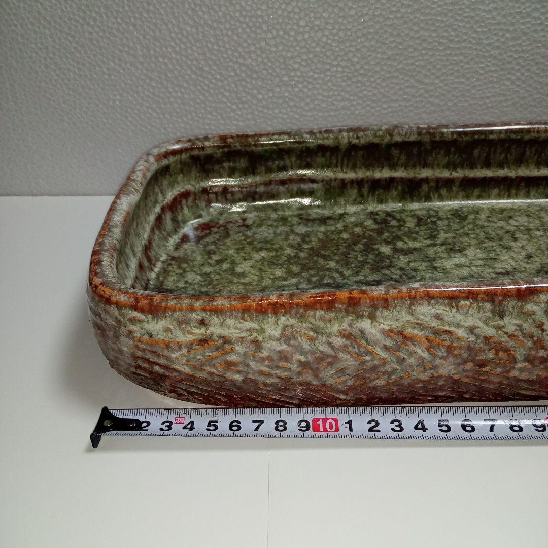 水盤(65cm)華道具　茶道　池坊　変形花器　生け花　小原　草月　花瓶　自由花